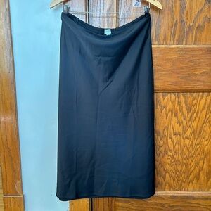 J. Crew Black Midi Skirt